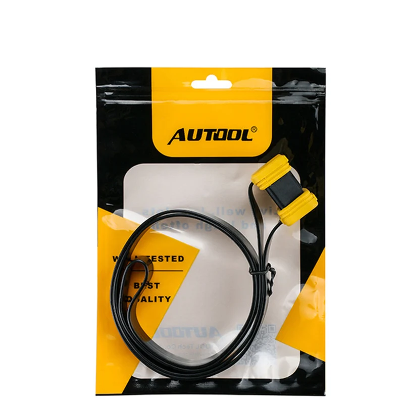 AUTOOL OBD2 кабель 14 см 1 м 1,5 м 40 дюймов OBDII автомобильные удлинительные кабели и разъемы для IDIAG/5C/V/GOLO Удлинительный obdii кабель ODB адаптер - Цвет: 1M