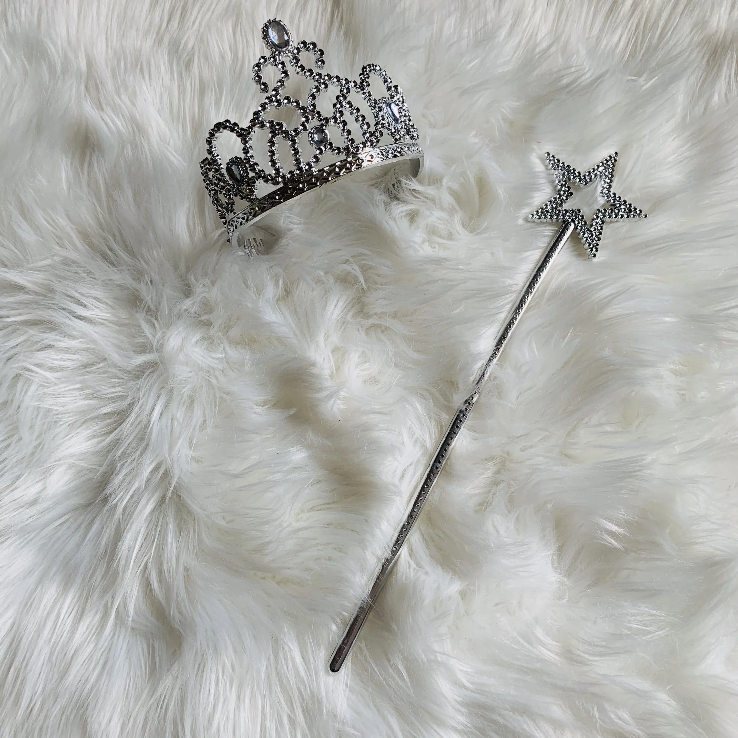 

bulk order wholesale 12 pcs star fairy wands & 12 crown princess match dress cosplay Stage props party birthday