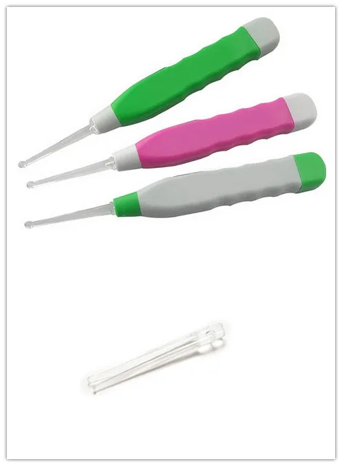 

LED Light Earwax Spoon Clean Plastic Ear Cleaner Flashlight Earpick 1pc