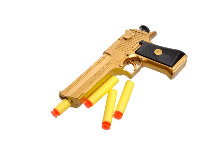 Desert Eagle Gold Plastic Toy Gun Prop Pistola Airsoft