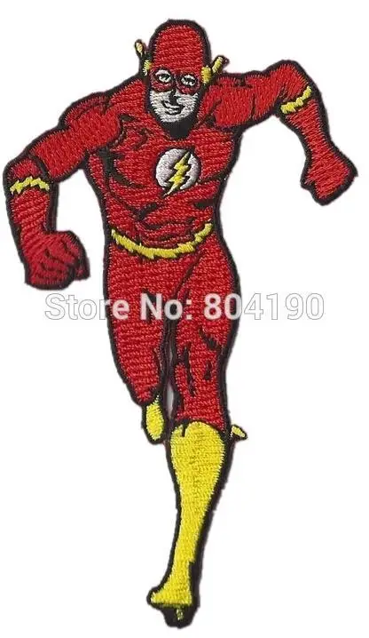 4 &quotDC Comics The Flash Running At You костюм из сериала с вышивкой аппликация эмблем iron на