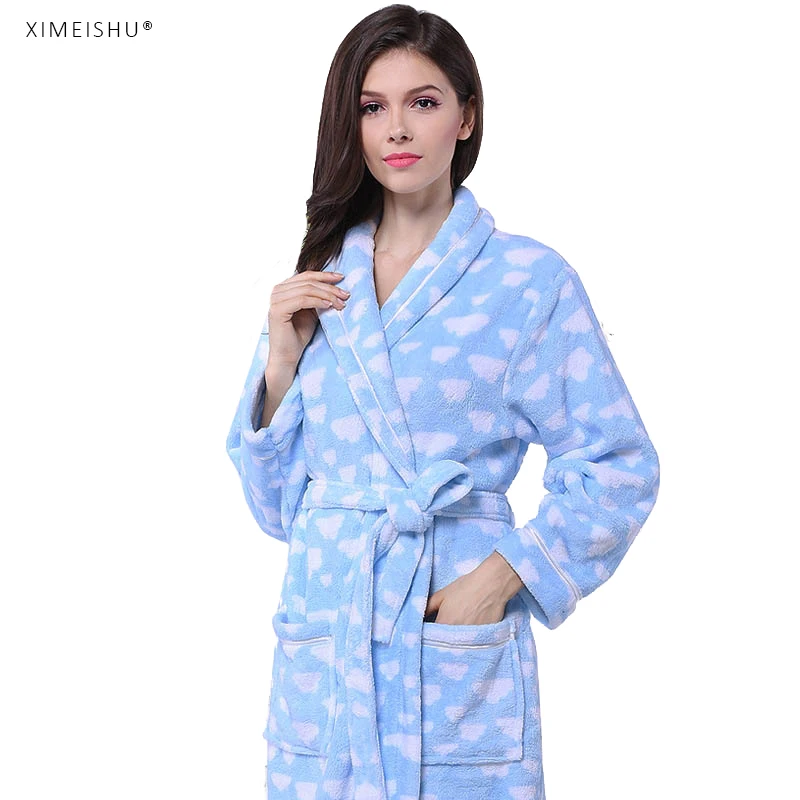 Рекламный халат распродажа женский из кораллового флиса|women bathrobe|fleece bathrobe womenbathrobe
