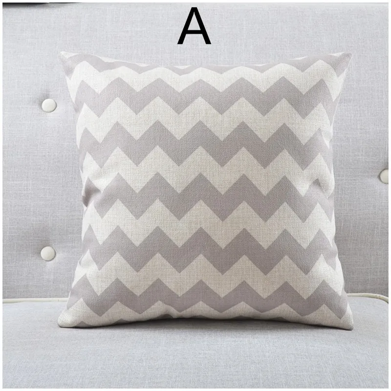 Maiyubo Geometric Wave Cushion Cover Eye Relax Pattern Throw Pillow Case Scandinavian Style ...