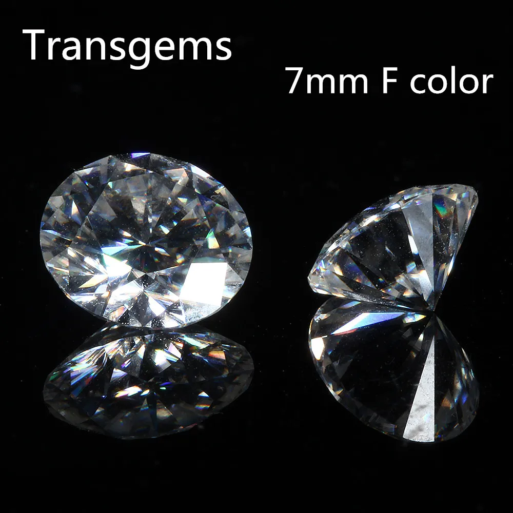 1 шт. блестящие 7 0 мм 1.2ct F бесцветные Сердца и стрелы Круглые моиссанитовые
