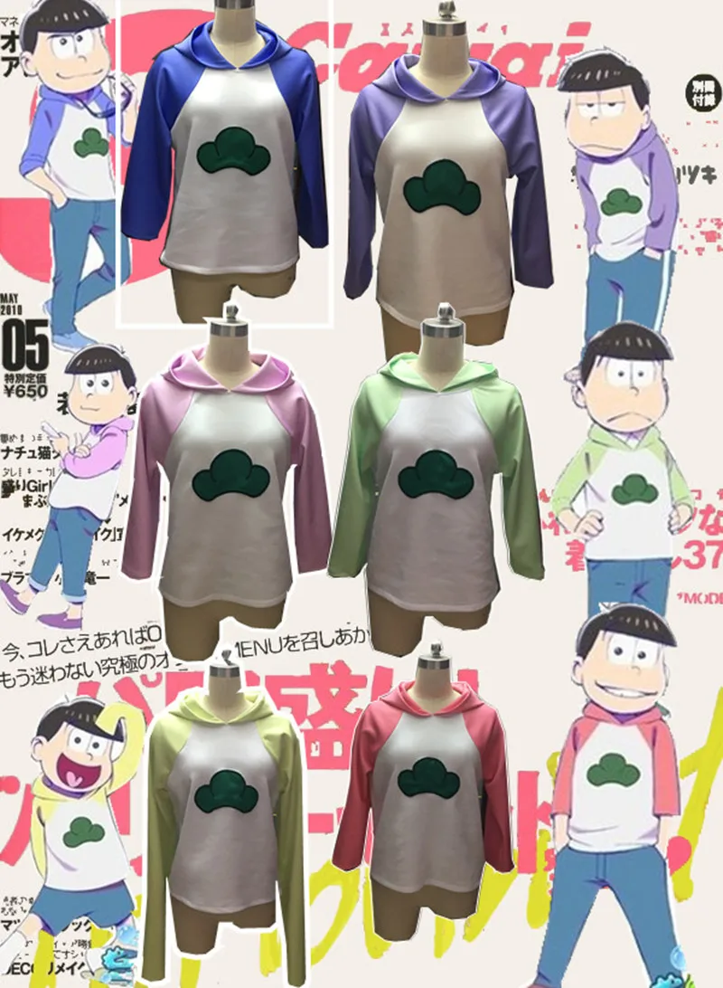 

Anime Mr Osomatsusan Cosplay Costumes Coat Hoodies Osomatsu san 2 Embroidery Sweatshirts Sweater