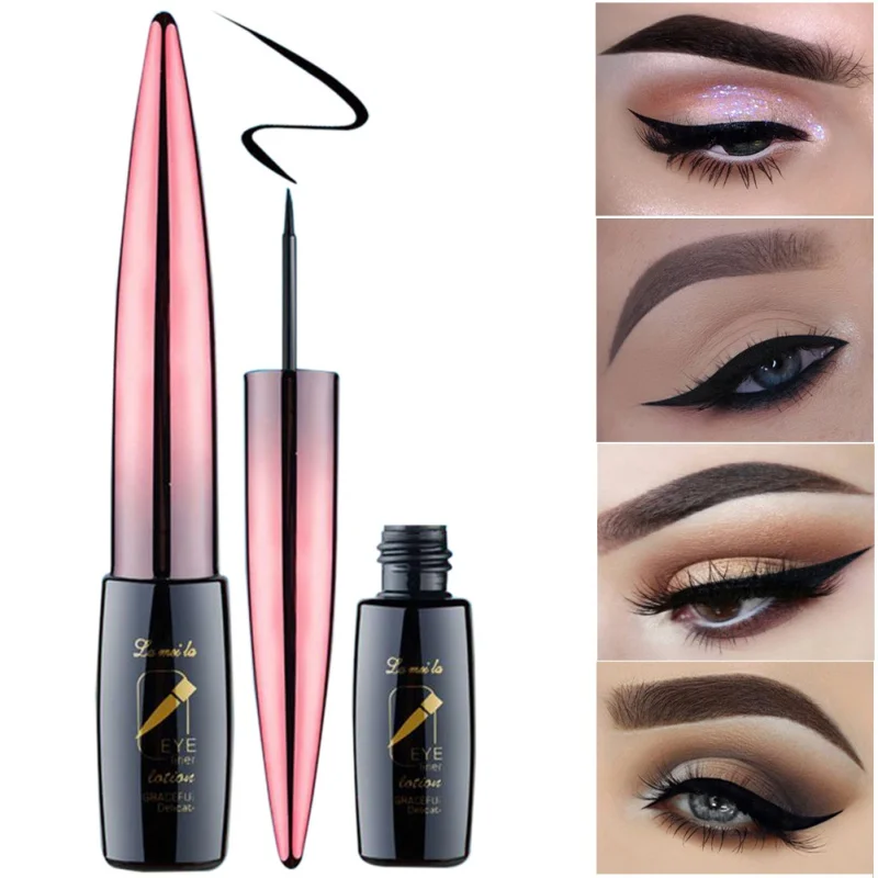 Black Eyes Liner Liquid Make Up Pencil Double-ended Makeup Waterproof Eyeliner |