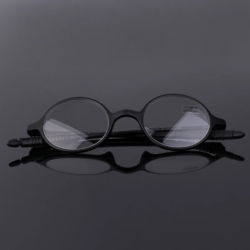 Ultraligero TR90 gafas de lectura redondas resina presbicia gafas accesorios para gafas + 1,0 a + 4,0