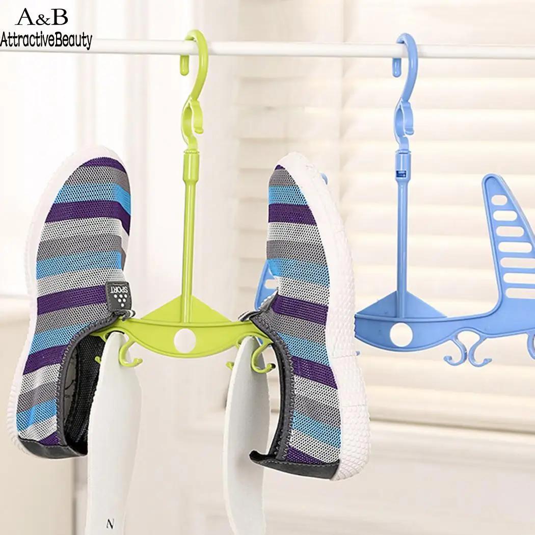 

Rack Shoes Hanger Organizer Laundry Shoes Drying Balcony Insoles Hanging Holder