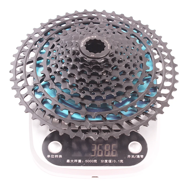 SUNSHINE-SZ10Speed SLR 2 кассеты 11-50T широкоугольный Сверхлегкий 369g CNC Freewheel MTB горный велосипед запчасти для m6000 7000