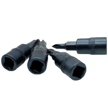 4 шт. отвертка бит 1/" Привод PH0 PH1 PH2 PH3 отвертка бит гнездо гаражный инструмент набор насадки для отвертки Philips бит гнездо