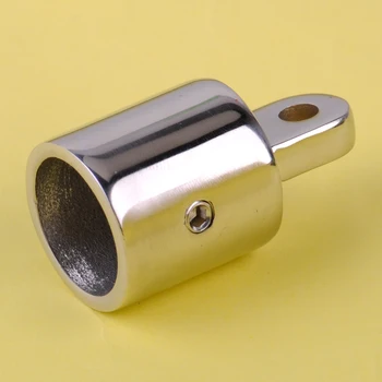 

DWCX New 7/8'' Eye End Cap Bimini Top External Fitting Stainless Steel Hardware 2.2 x 5.1cm Fit for Boat Marine Ship Yacht