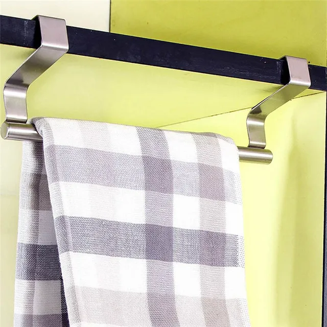 Cheap Over Door Towel Rack Bar Hanging Holder Bathroom Kitchen Cabinet Shelf Rack Wholesale Free Shipping 30Raug2 #5T7