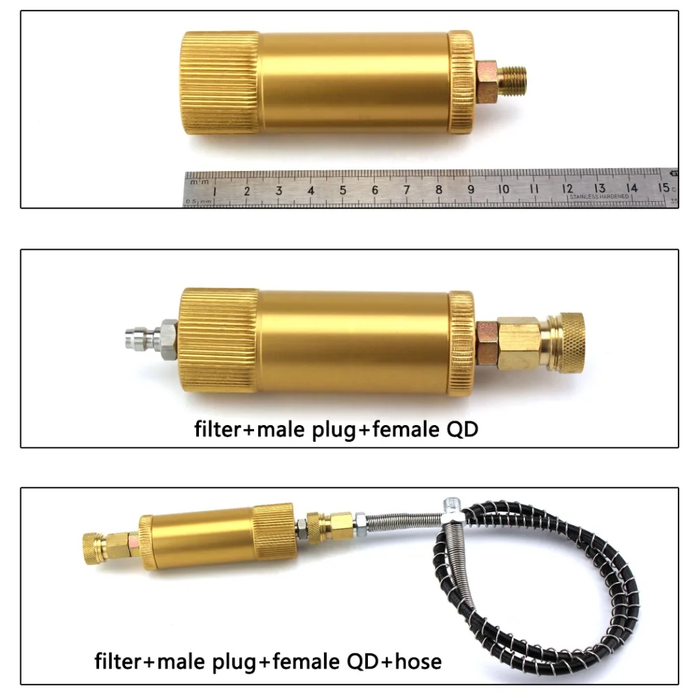 Пейнтбол PCP высокое давление насос воздушный фильтр быстрые разъемы 40 МПа сепаратор воды-масла M10x1 50 см шланг фильтрующие элементы