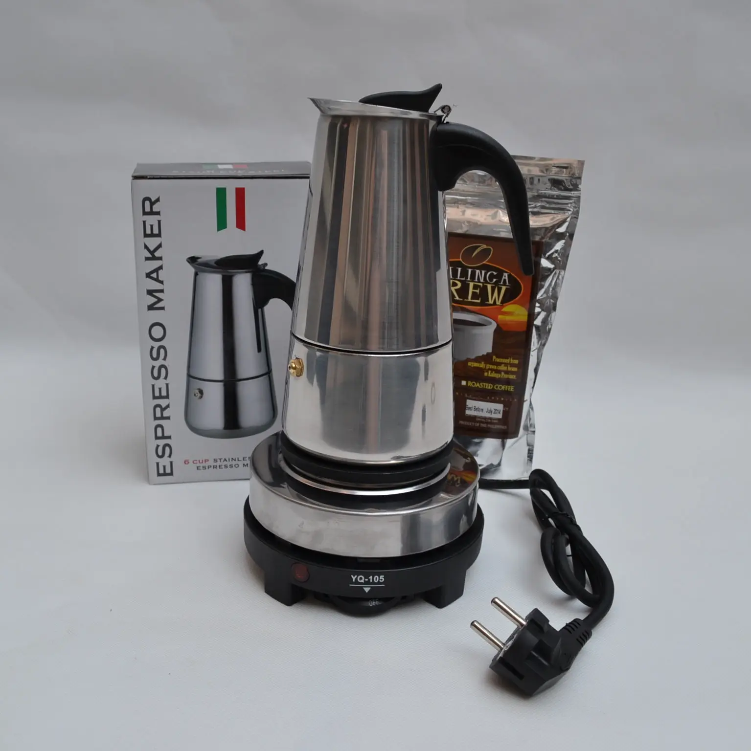 6 cups300ML Эспрессо машина американская струйка электрическая Moka Кофеварка горшок печь электрический комплект частей