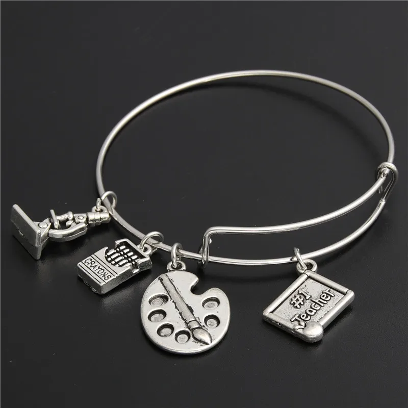 Teachers Gift 10 Ruler charms Tibetan Silver Charms Pendants