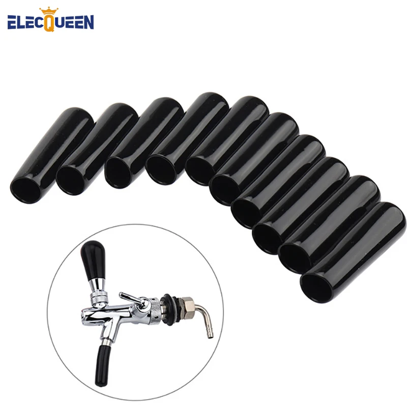 10pcs/lot Draft Beer Tap Cover Black plastic Soother Bartending Faucet