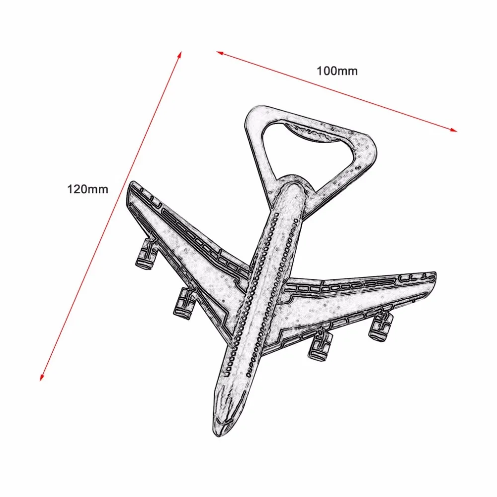European American Fashion Airplane Shape Beer Bottle Opener Antique Wedding Kitchen Party Bottle Opener Supplies Gift