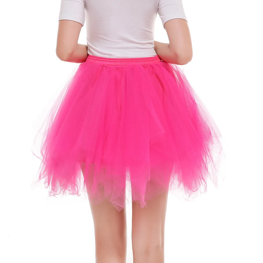 7 Layers Princess Tulle Skirt High Waist Pleated Dance Skirt High Quality Pleated Gauze Short Skirt Adult Tutu Dancing Skirt black tennis skirt