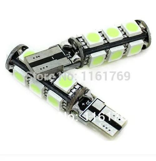 Оптом Белая T10 13 SMD 5050 Автомобильная бокосветильник Лампа 194 168 W5W светодиодный ные