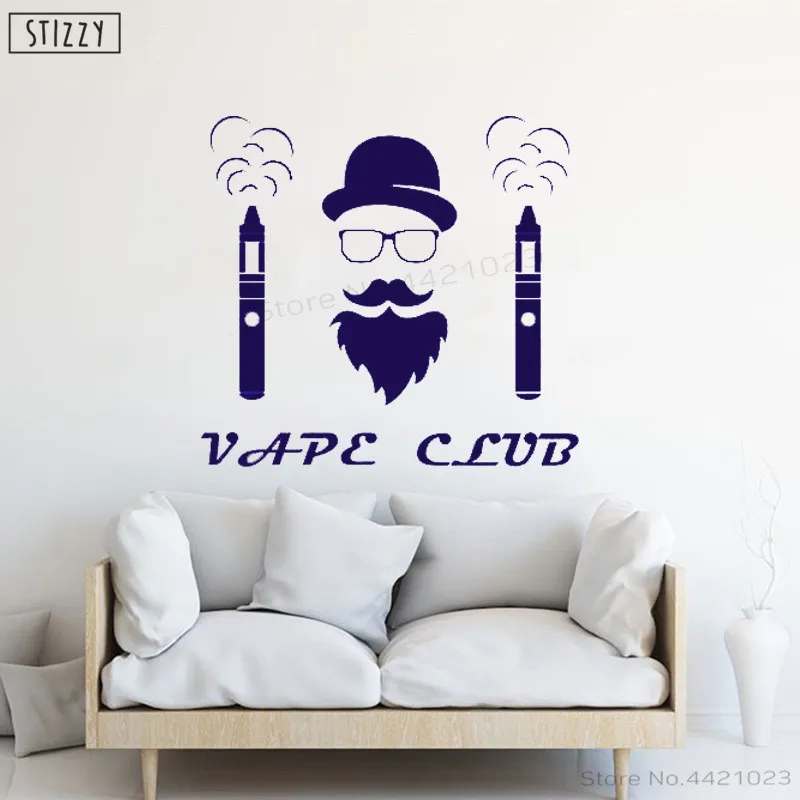 Настенная Наклейка stizzy Vapeshop виниловые наклейки на стену съемные окна Интерьер Vape