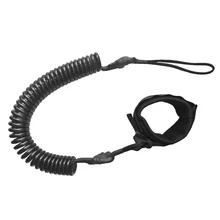 10 футов спиральный ремешок для серфинга доска для серфинга ремень на лодыжку для серфинга Черный Прочный