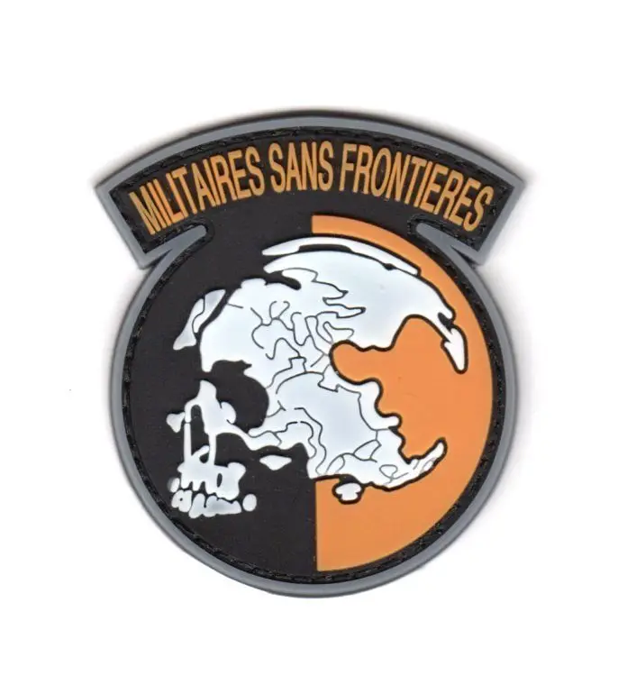 Металлическая Шестерня твердая MGS PEACE WALKER MILITAIRES SANS FRONTIERES MSF армии США патч ПВХ значок