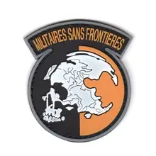 Металлическая Шестерня твердая MGS PEACE WALKER MILITAIRES SANS FRONTIERES MSF армии США патч ПВХ значок