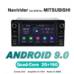 Navirider авто радио gps навигации android 9,0 автомобиль плеер для Mitsubishi Outlander, Lancer ASX 2014 стерео Авто интимные аксессуары