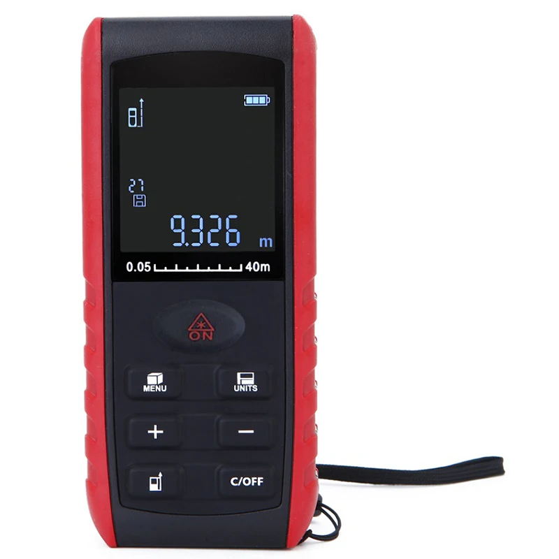 

Laser Distance Test Tool Meter 40m/60m/80m/100m Range Finder Laser Tape Range Finder Build Measure Device