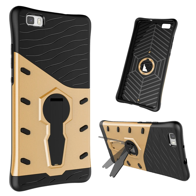 

For huawei honor 5c Hard Cover Heavy Duty Armor Hybrid Rugged Rubber Silicone Stand Phone Case for huawei p8 lite phone cas