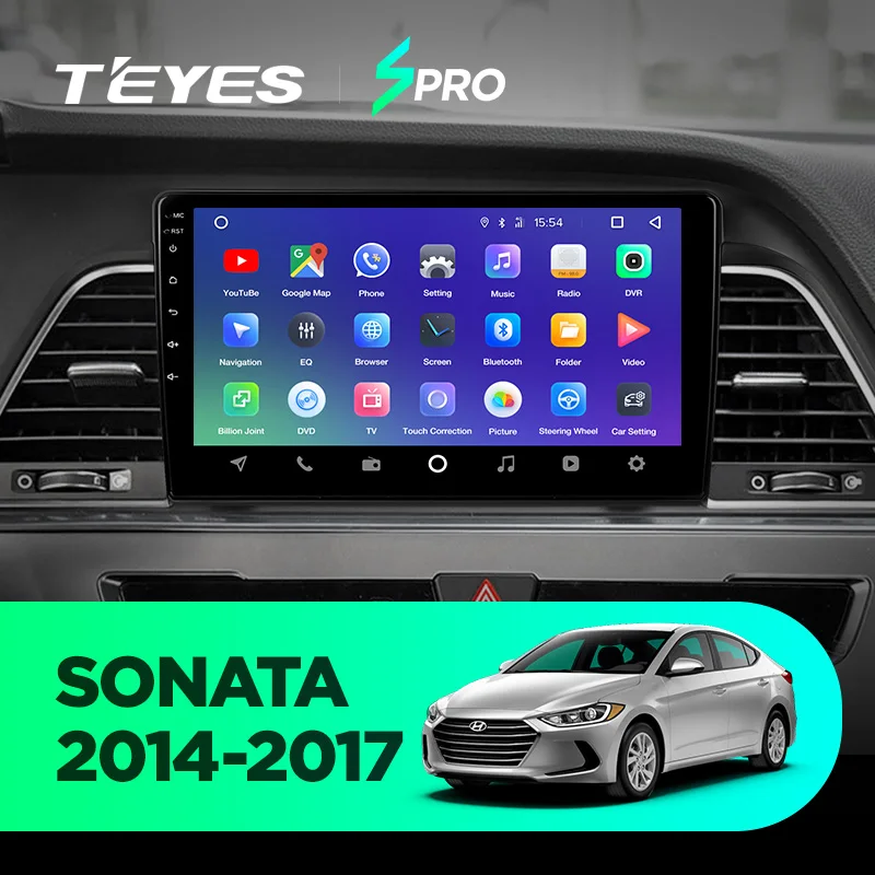 Discount TEYES SPRO For Hyundai Sonata 2015-2018 Car Radio Multimedia Video Player Navigation GPS Android 8.1 Accessories Sedan No dvd 2 1