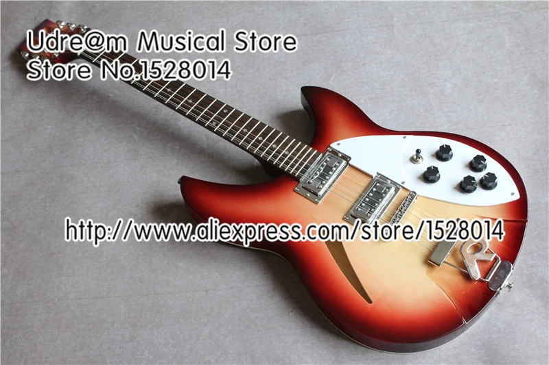 

Top Selling 12 String Rick Suneye Electric Guitar Chinese Hollow Body Guitars Custom Available