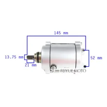 156FMI Starter Motor CG125cc 150cc Quad Dirt Bike ATV Go Kart 9 Tooth Engine Parts