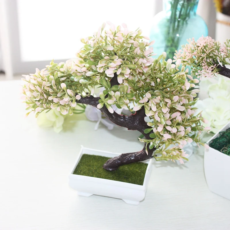 1pc Pine Tree Bonsai Simulation Green Plant Bonsai Artificial