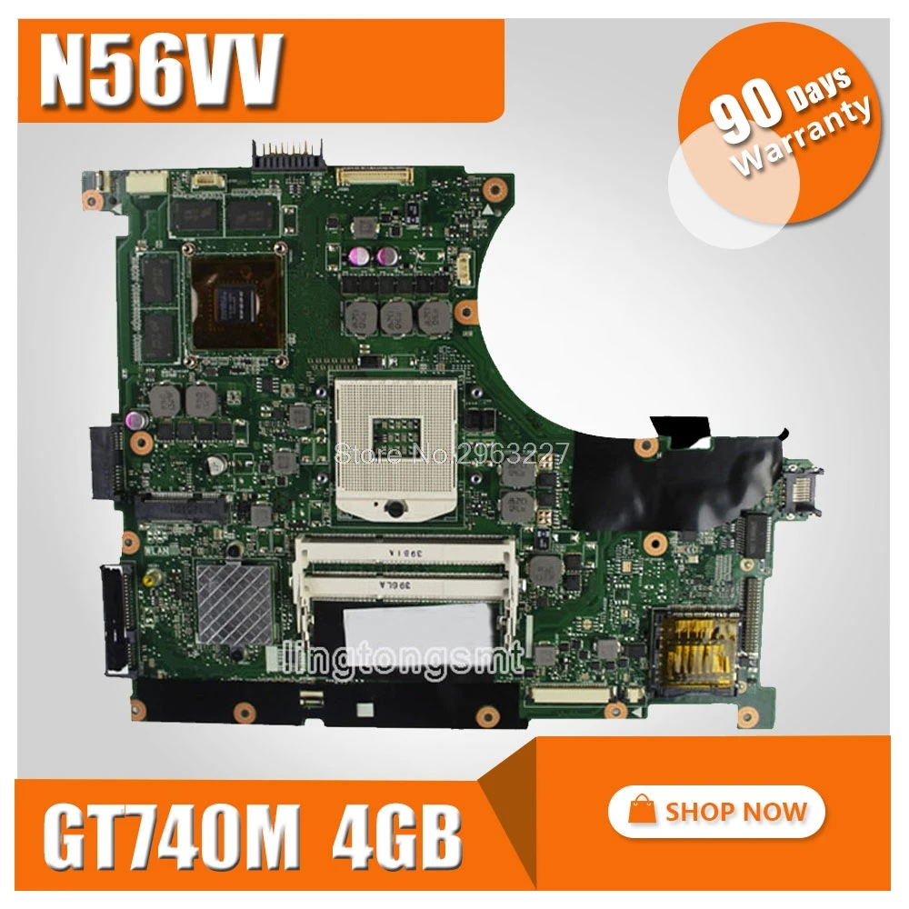 

Laptop motherboard for ASUS N56VV REV2.0 mainboard GT740 4G Fit N56V n56vm N56VV N56VZ N56V N56VJ N56VJ mainboard