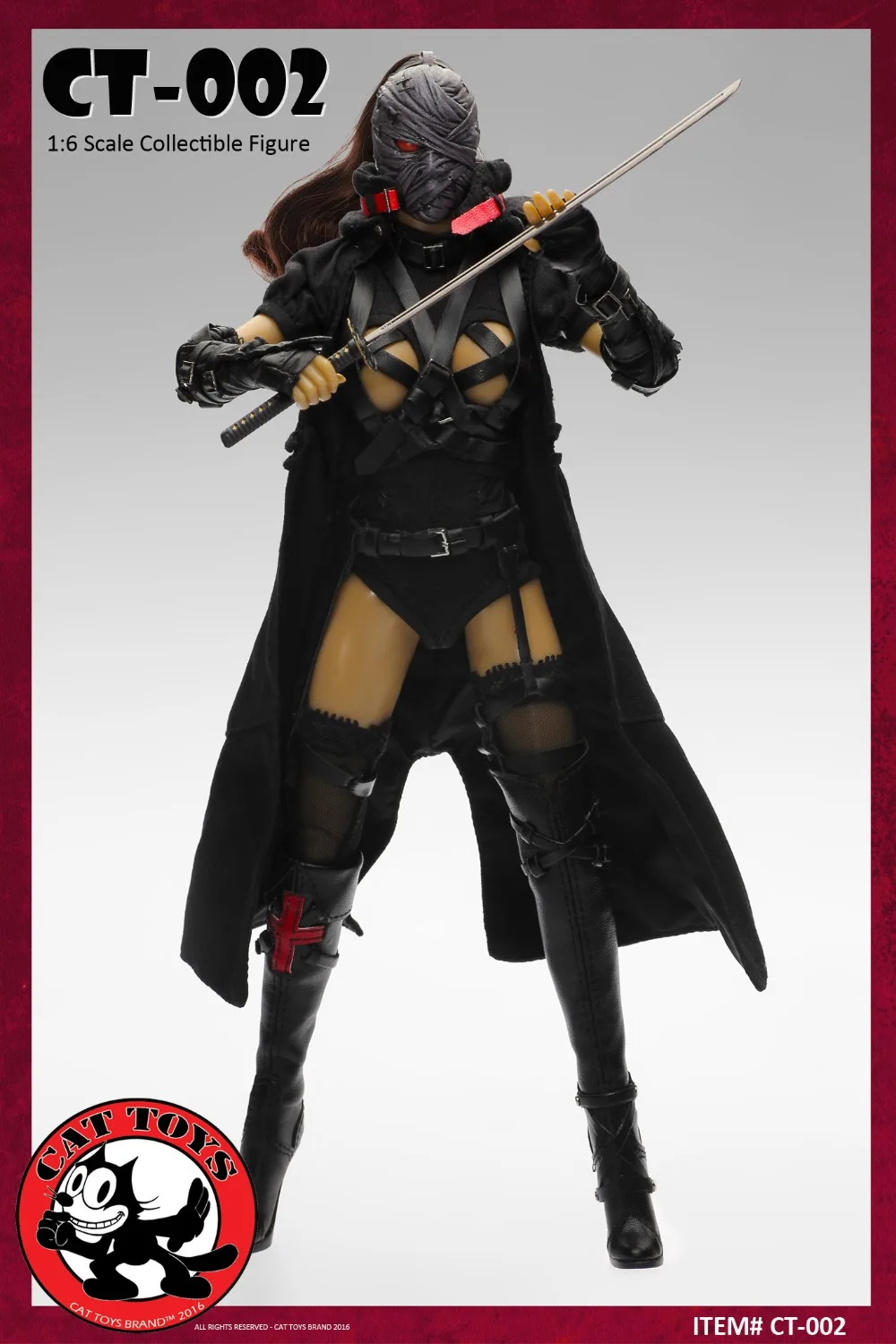 

CAT TOYS CT002 1/6 scale female figure Dark Mourner 12" Action figure doll Collectible Model plastic toy