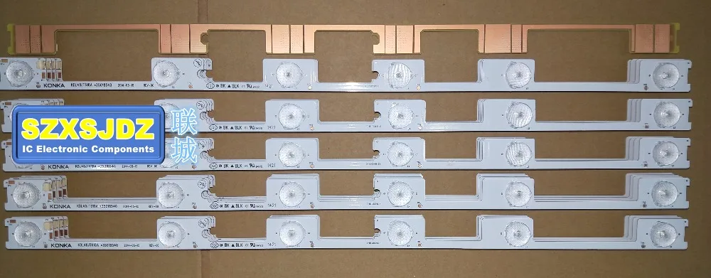 500 pçs/lote Оригинал novo retroiluminaçao светодиодный бар de strip para KONKA KDL48JT618A KDL48JT618U 35018539 35018540 6