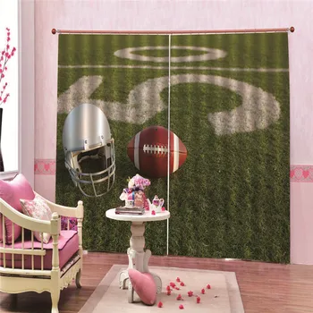 

Rugby Luxury Jacquard Curtains For Living Room Beige Drapes Window Panel Fabric Curtain For Bedroom Shading Custom