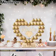 OurWarm шоколад Ferrero Rocher Свадебный центр стенд Mr& Mrs стойка для конфет принадлежности для праздничной вечеринки