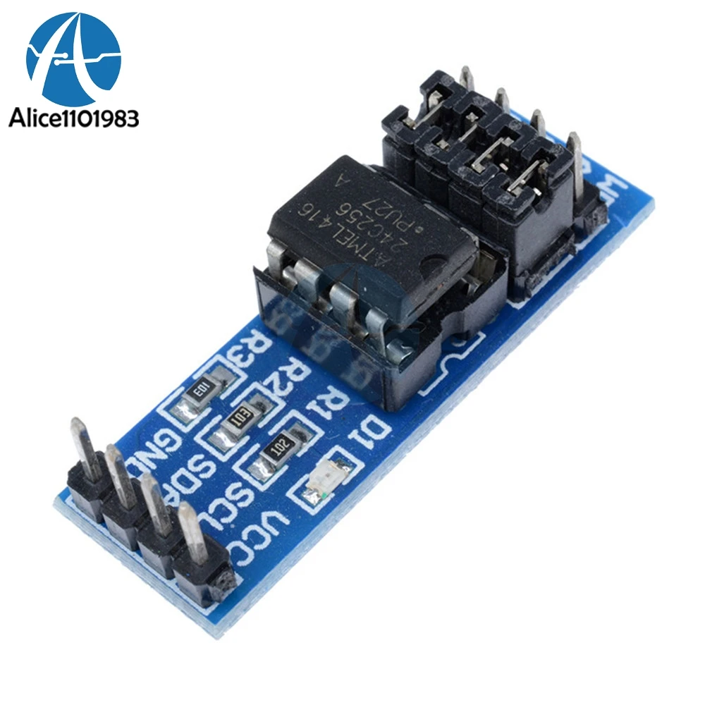 Модуль памяти EEPROM AT24C256 I2C IIC интерфейс 8P чип индикатор питания подъемный резистор