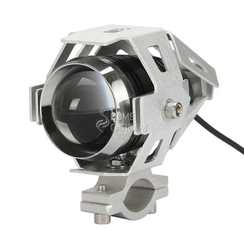

Silver Motorcycle 125W U5 LED Driving Fog Head Spot Light Lamp Headlight