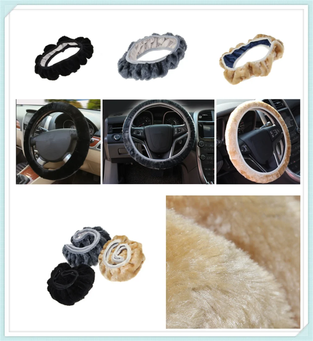 Copertura Del Volante Dell'Automobile Della Peluche Super Soft Manico Telescopico Per Chevrolet Miray Caprice Agile Stingray Aveo5 Matiz Lumina Hhr