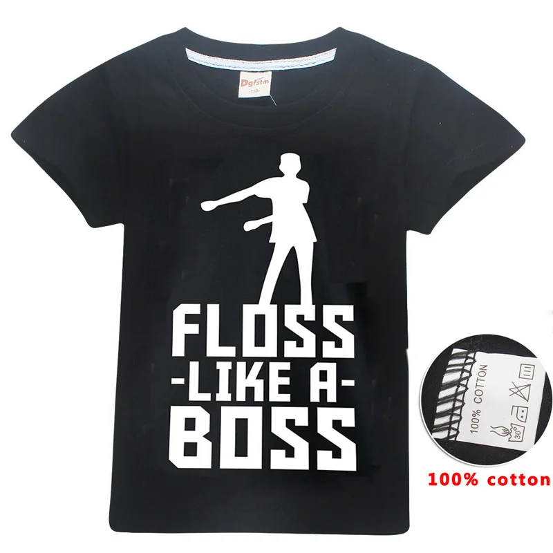 2019 Summer Boys T Shirts Roblox Gamer Fortnight Cotton T Shirt Girls Floss Like A Boss Kids Funny Tshirts Tops Tees Clothes Boy - 