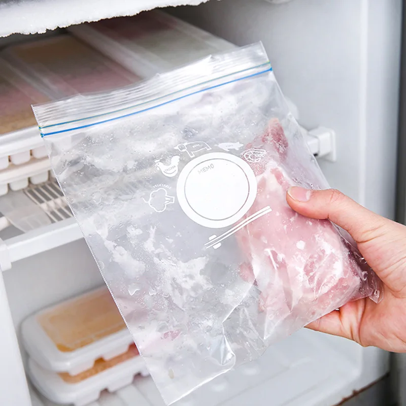 Многоразовая сумка на молнии для хранения продуктов 10/20 шт.|Целлофановые и