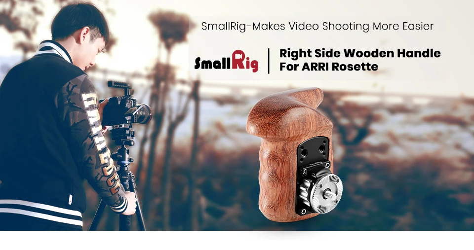 SmallRig для sony a7II/a7RII/a7SII клетка для камеры правая сторона деревянная ручка с розеткой ARRI для крепления на плечо поддержка Rig-1941