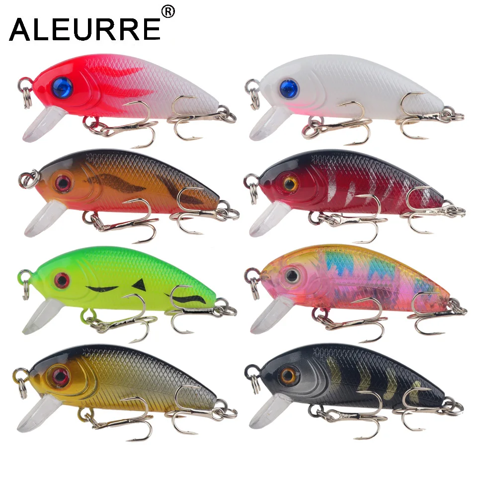 

5cm/4.5g Small Minnow Bait Floating Wobbler Hard Rattlin Lures Mini Body Topwater Crankbait Fishing Lure Japan Pesca