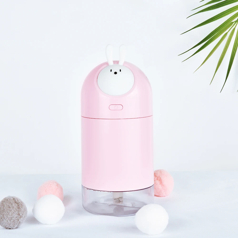 

USB night lamp air humidifier mini Aroma diffuser ultrasonic mist maker LED night light for home desk Large Capacity 280ml cute
