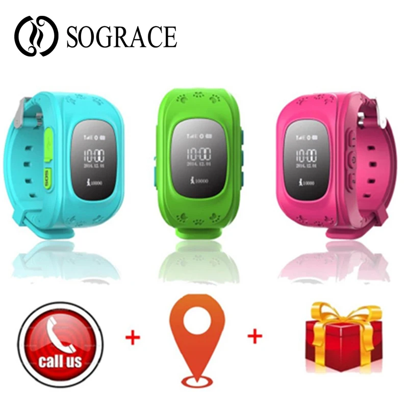 Новый Q50 gps Дети Часы Baby Smart часы для детей SOS вызова Расположение Finder Locator Tracker анти
