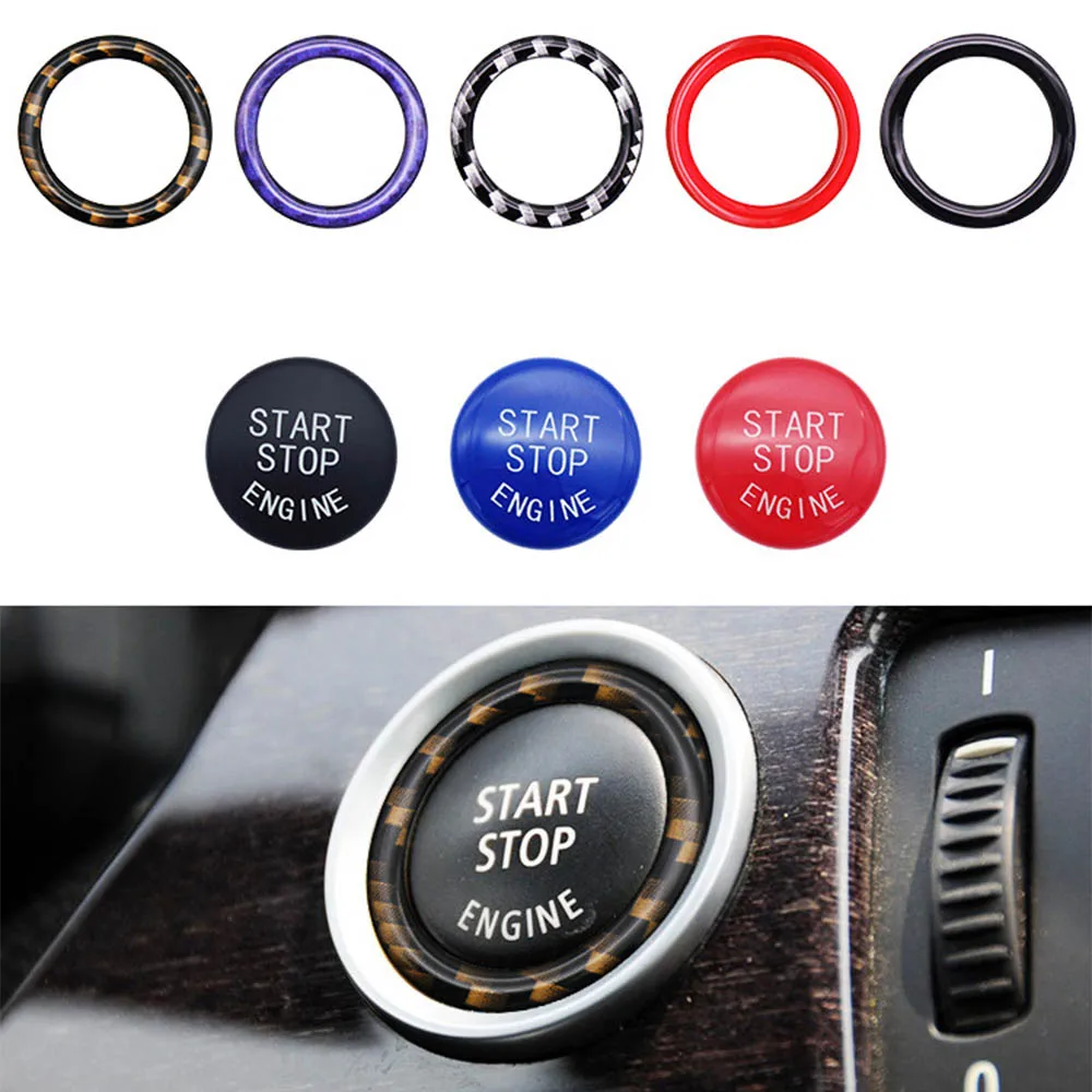 

Car Engine Start Stop Switch Button Replace Cover for BMW 1 3 5 Series E87 E90 / E91 / E92 / E93 E60 X1 E84 X3 E83 X5 E70 X6 E71