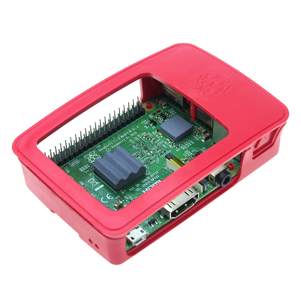 Чехол Aokin для Raspberry Pi, черный, белый, красный, защитный чехол для Raspberry Pi Couqe 3 B/3/2/B+ Capa Fundas